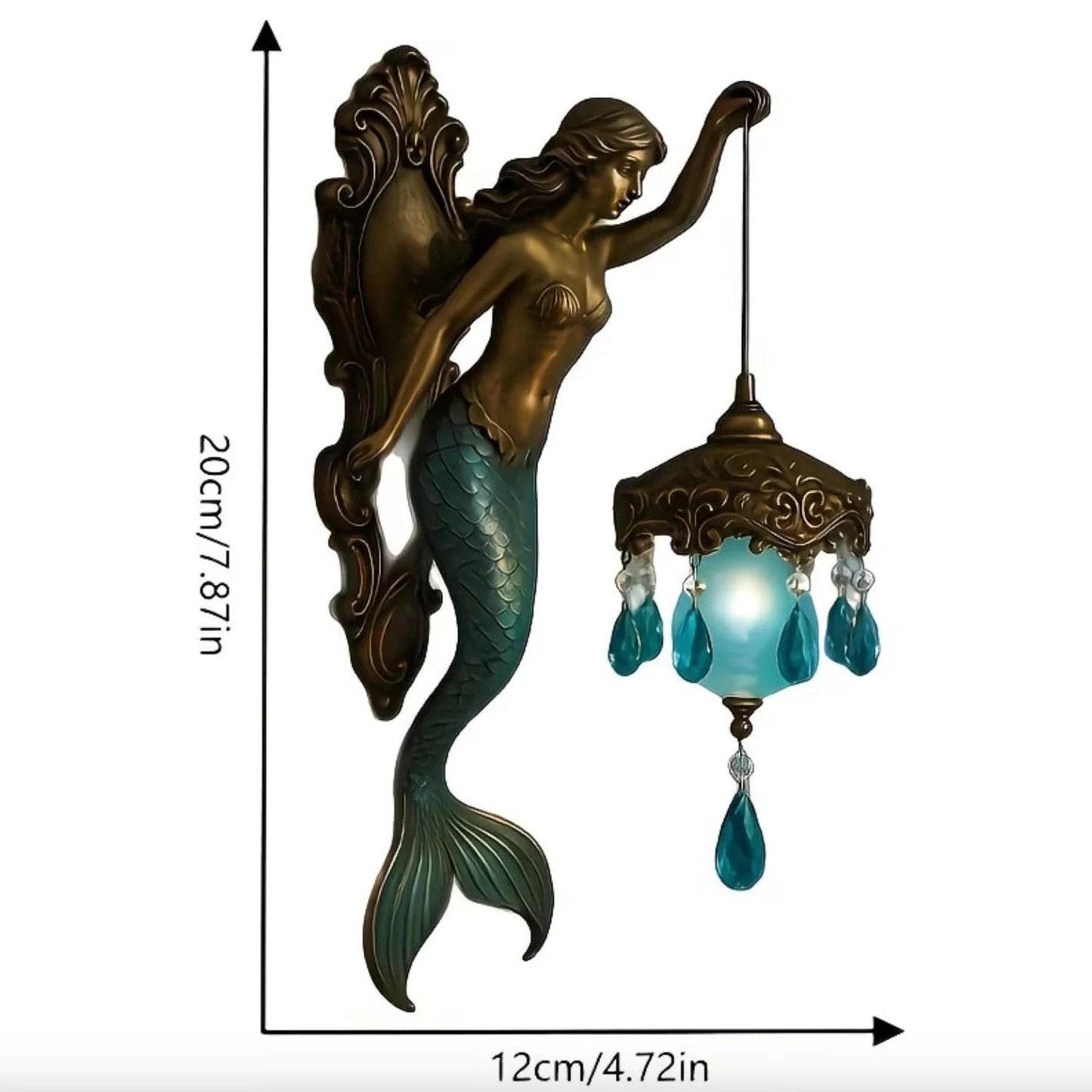 LuminaraMermaid — Fantasy Wandlamp | 50% KORTING