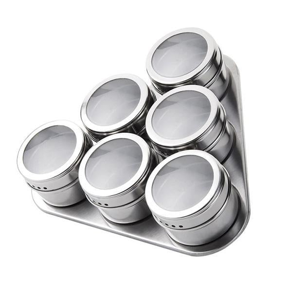 SpiceMag Pro - Set van 4 stuks — Magnetische Kruiden Organizer | 50% KORTING