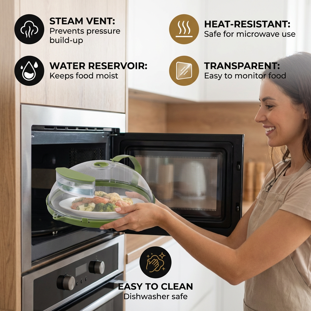 CleanShield — Magnetron-voedseldeksel | 50% OFF