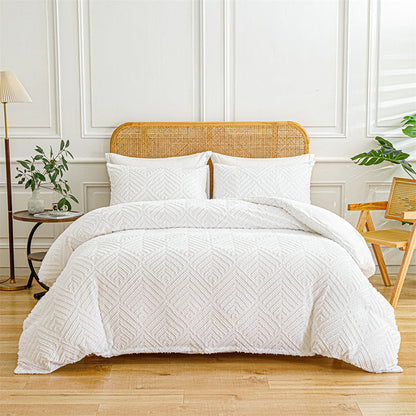 LuxeLoom Cutwork Zacht Pluizend Beddengoed Set — Zachtheid die Verzacht