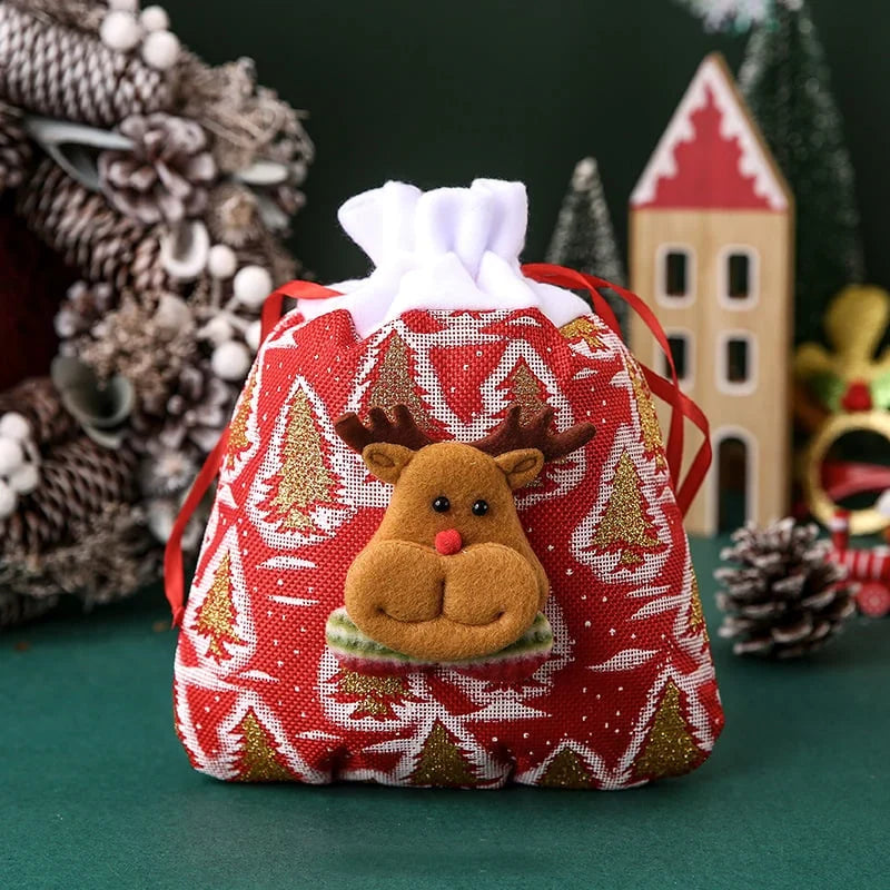 Cadeautas voor de feestdagen met eland — Ontsteek warmte, deel vreugde