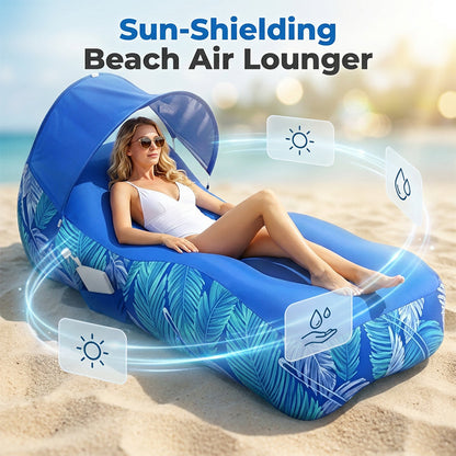 AeroShade Lounge — Ultieme Schaduw, Luxe Comfort