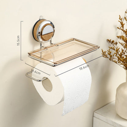 Minimalistische Toiletpapierhouder — Schadevrij Badkamerplezier
