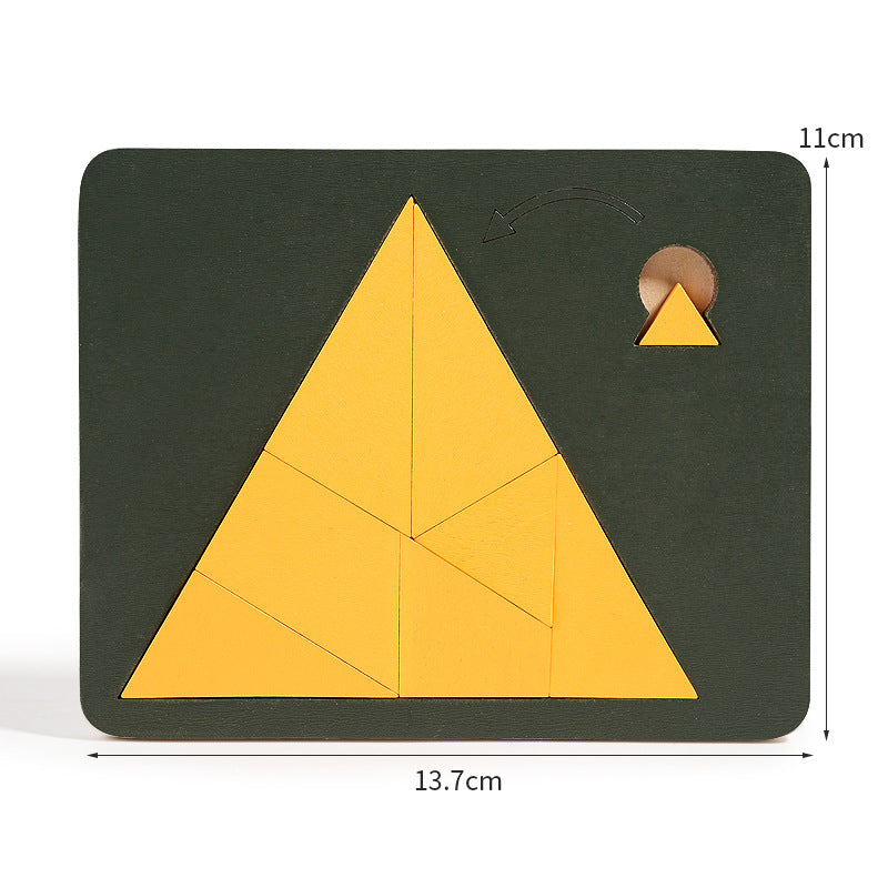 MindFlex - Breinpuzzel Houten Tangram | 50% KORTING