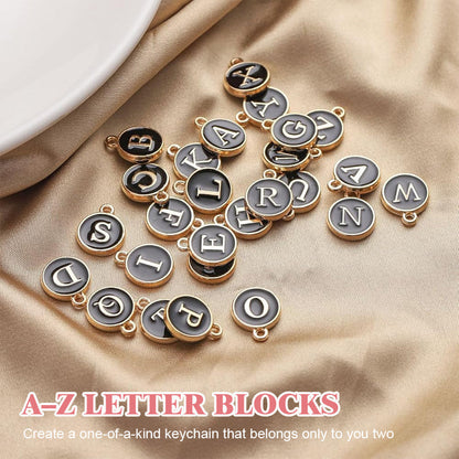 Letterblok Sleutelhanger — Deelbare Oprechte Verbinding