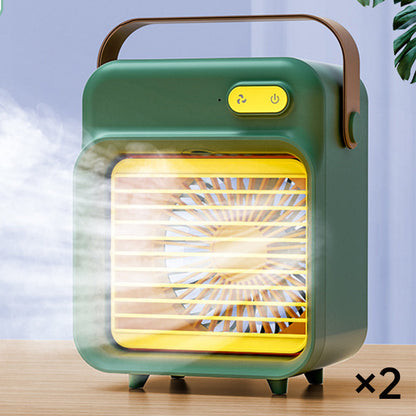 AeroMist Draagbare Ventilator — Directe Koeling, Hydratatie, Vrijheid