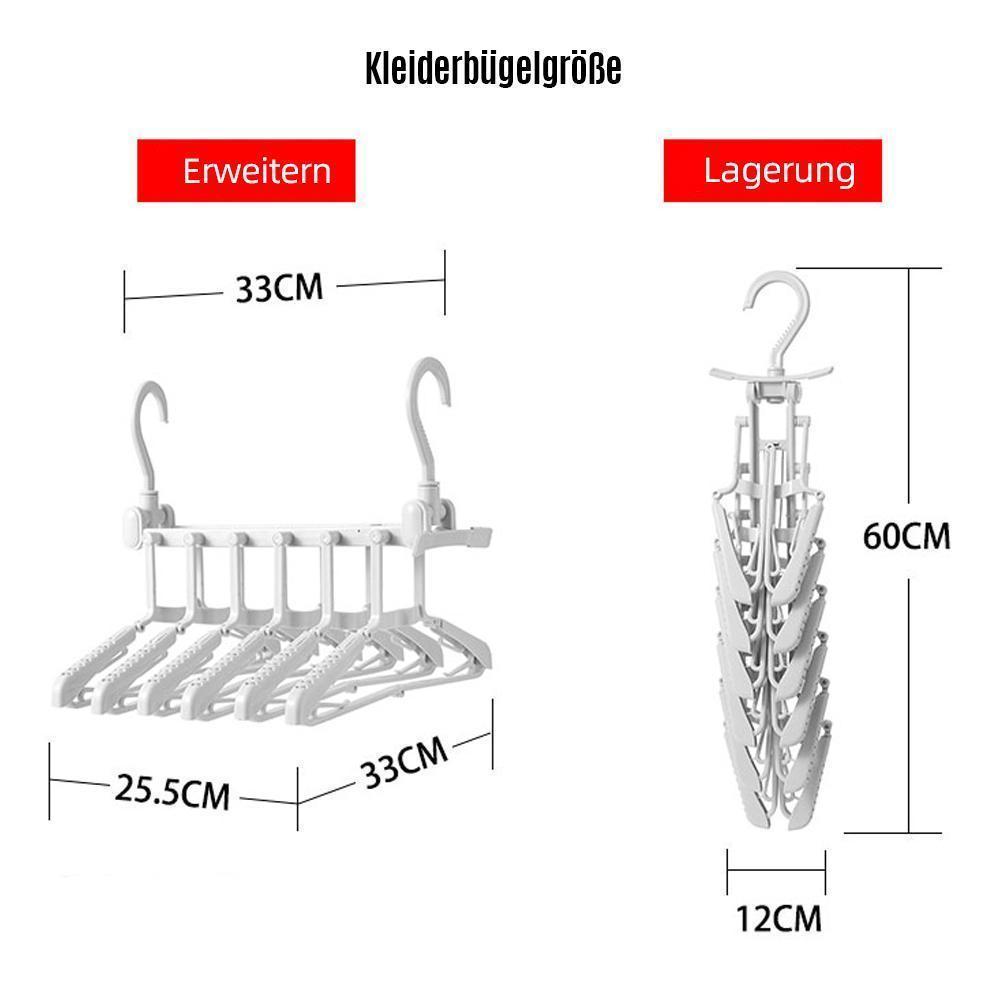 Opvouwbare kleerhanger en broekenrek