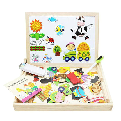Magnetische dubbelzijdige tekentafel voor kinderen