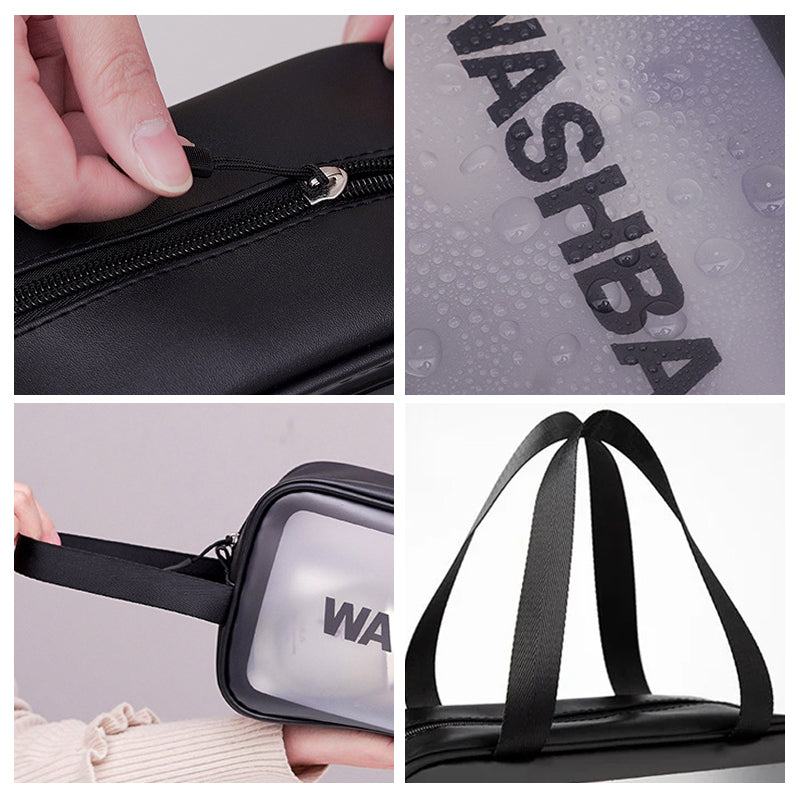 Doorschijnende make-up tas
