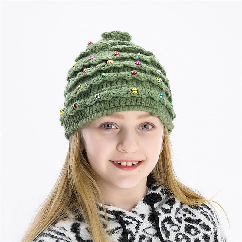 KerstWarmte - Kerstboom Winter Warme Gebreide Muts| 50% KORTING