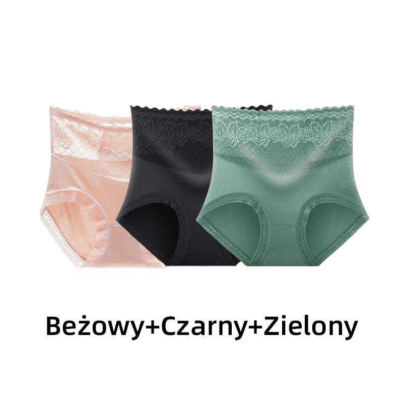 LaceComfort – Dames kanten slip met hoge taille | 1+1 GRATIS