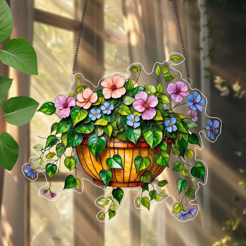 LeafGlow™ – Groene plantenhanger van acryl | 1+1 GRATIS