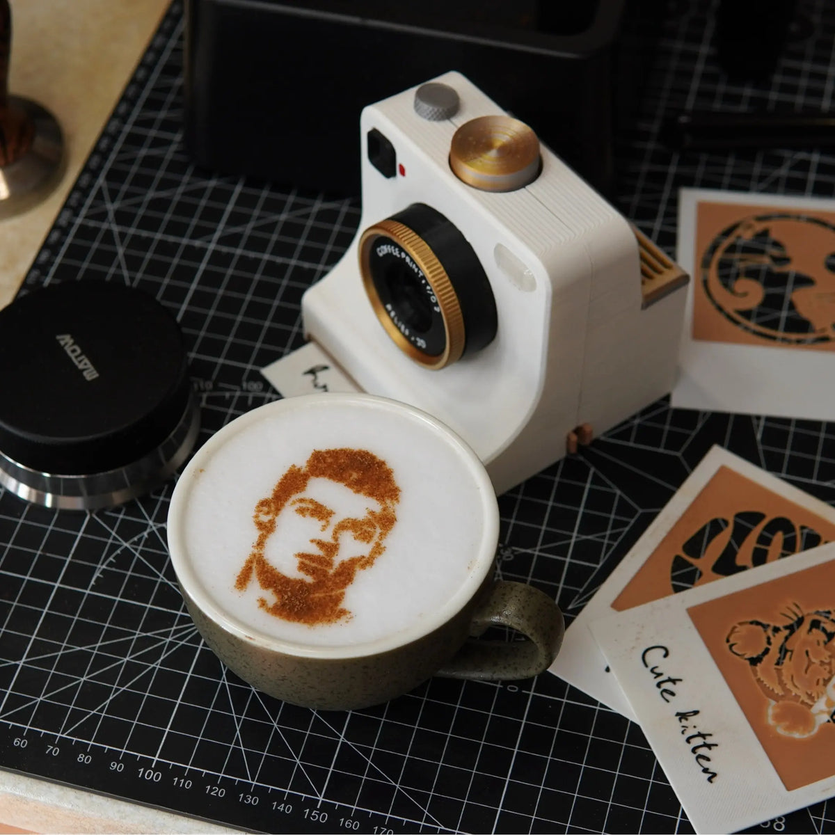 LuxePrint Koffiestencil — Indrukwekkende Kunst bij Elke Slok