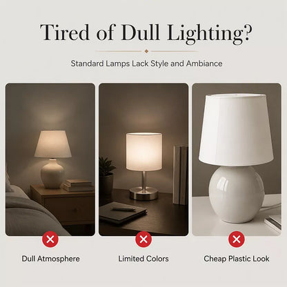 LumaLuxe Crystal Touch Lamp — Directe Warmte, Tijdloze Gloed