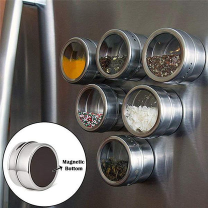 SpiceMag Pro - Set van 4 stuks — Magnetische Kruiden Organizer | 50% KORTING