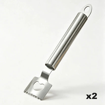 RVS 2-in-1 Maïsschiller en Flesopener – Snel, Schoon, Moeiteloos