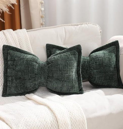 VelvetLuxe Strik Kussen — Luxe Comfort, Directe Stijl