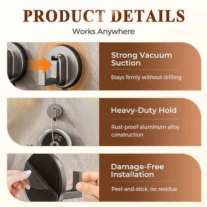 SuctionMax™ – Sterke zuignappen zonder boren | Set van 4