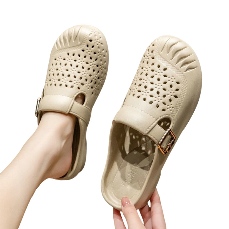 Nora – Lichtgewicht, ademende instapslippers met voetboogondersteuning