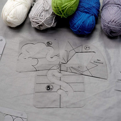 StitchCraft — Quilt Sjabloonset 12 stuks | 50% KORTING