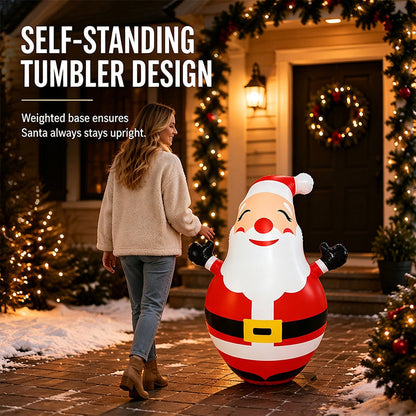 Reusachtige GlowMaster Kerstman – Verlicht het Feestelijke Wonder