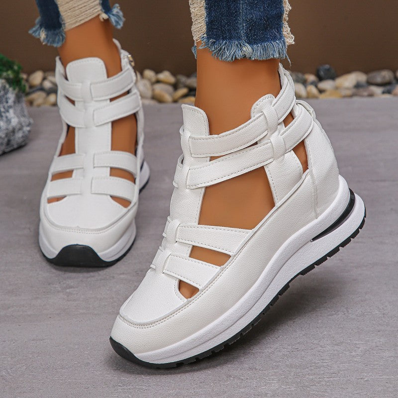 Maya – Waterdichte PU Leren Sandalen met Ademend Open Teengebied