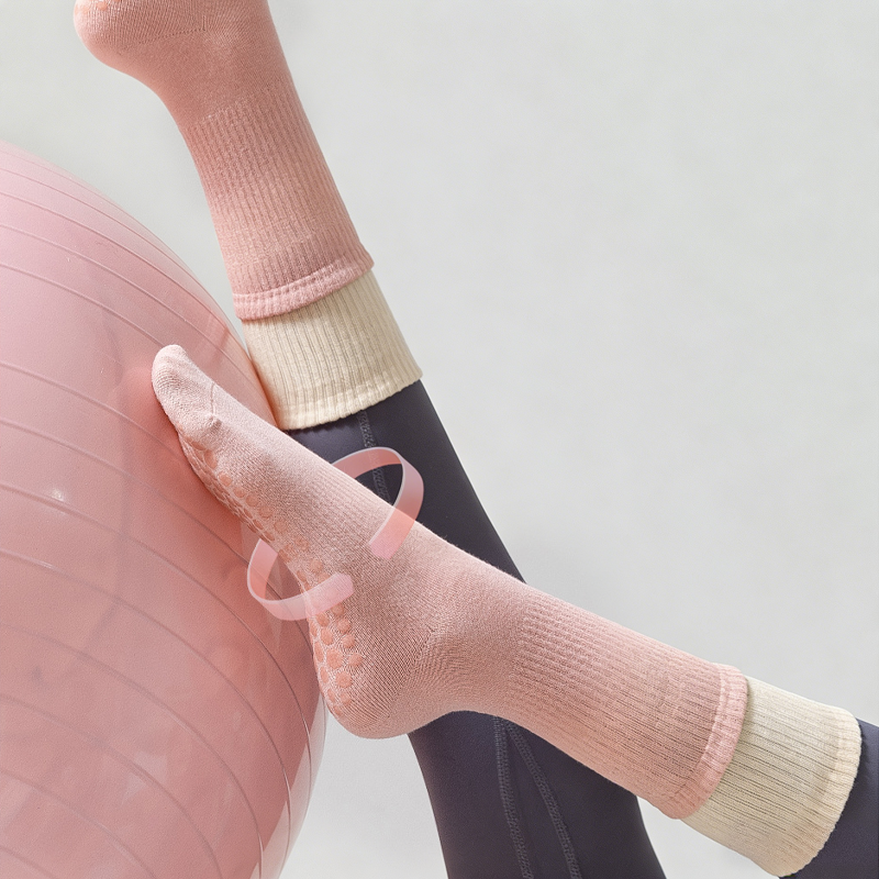 Amelia — Pilates Grip Sokken gemaakt van ademende katoenmix stof