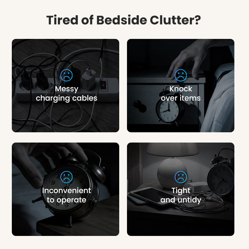 LumiNest — Smart Wekker met Oplader & Licht | 50% KORTING