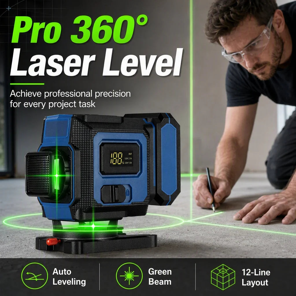 VeroBeam Groene Laser Waterpas — Perfecte Precisie, Elke Keer
