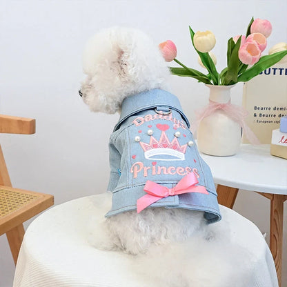 Zachte Denim Hondenjas — Stijl Comfort Vertrouwen