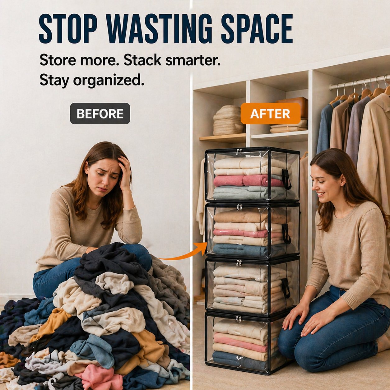 ClearNest Opbergzakken – Overwin Chaos, Vind Rust