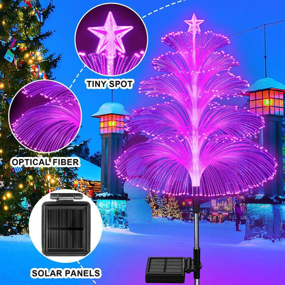 SolarGlow – Set van 3 kleurveranderende kerstbomen