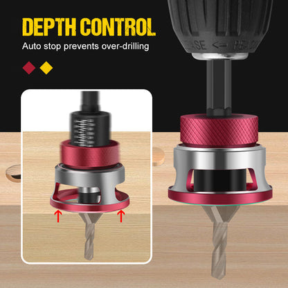 WoodCountersink Pro Set — Verfijnde Verzinkboren | 50% KORTING