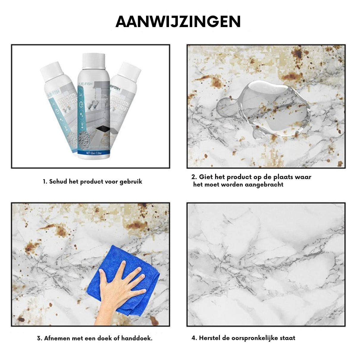 StoneShield™ 100ml – Nanokristalcoating voor Langdurige Bescherming & Glans van Alle Steensoorten | 1+1 GRATIS