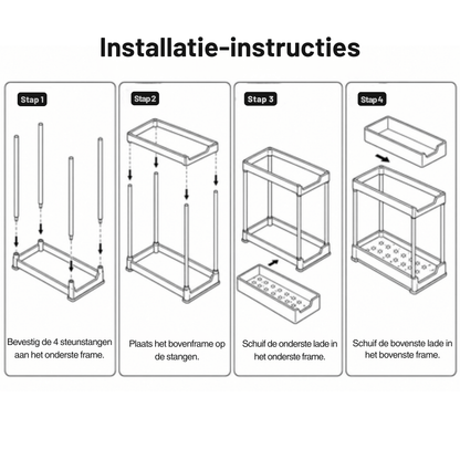 CabinetPro — Uitschuifbare Kast Organizer | 50% KORTING