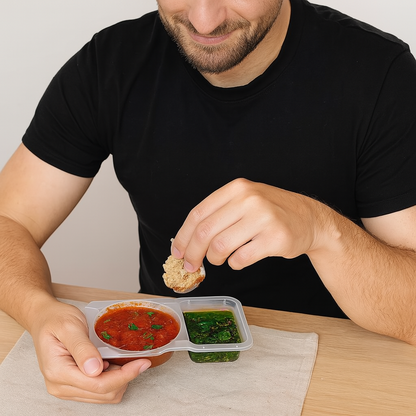 SnackSplit™ – Houd Je Snacks & Sauzen Fris en Gescheiden | 5+10 GRATIS