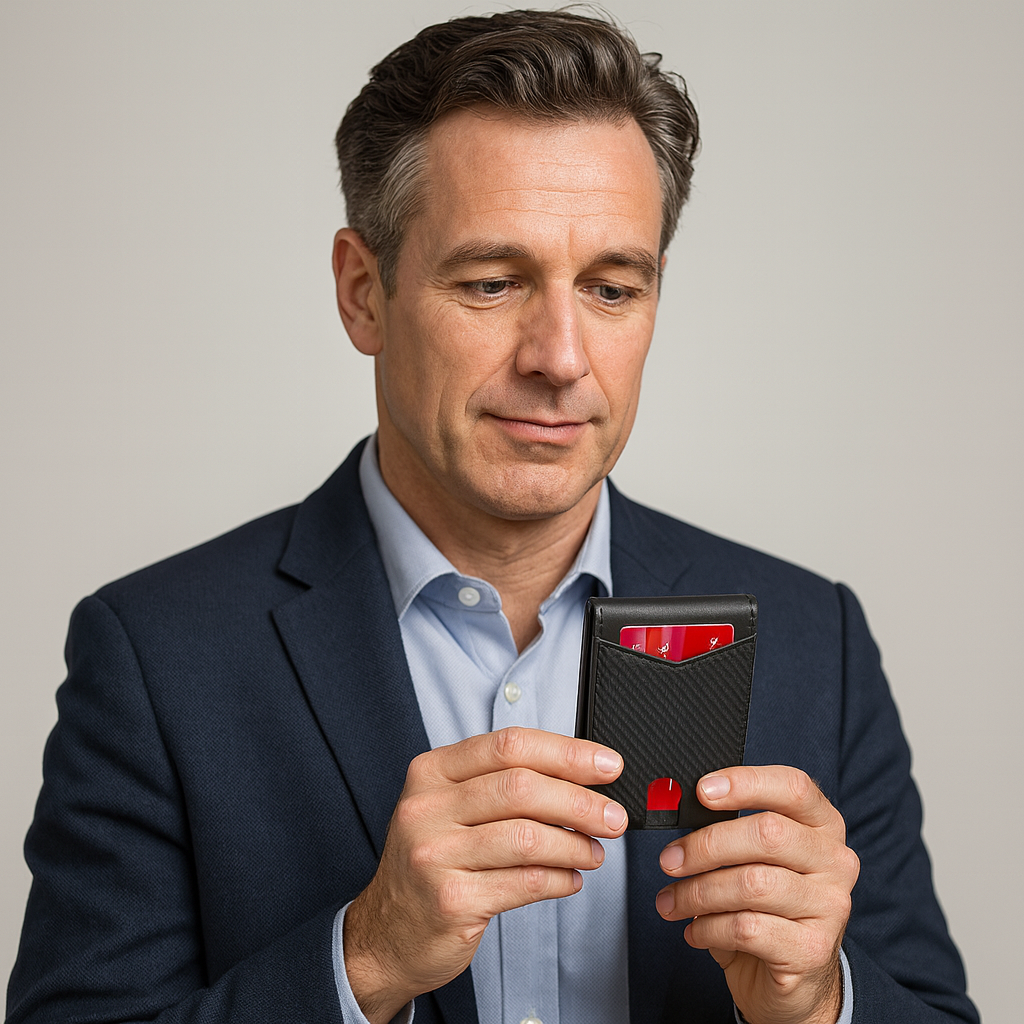 CarbonGuard™ – Slanke Portemonnee met RFID | 1+1 GRATIS