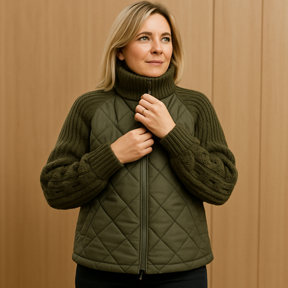 Beatrix™ – Patchwork Jas Warm & Licht | 50% KORTING