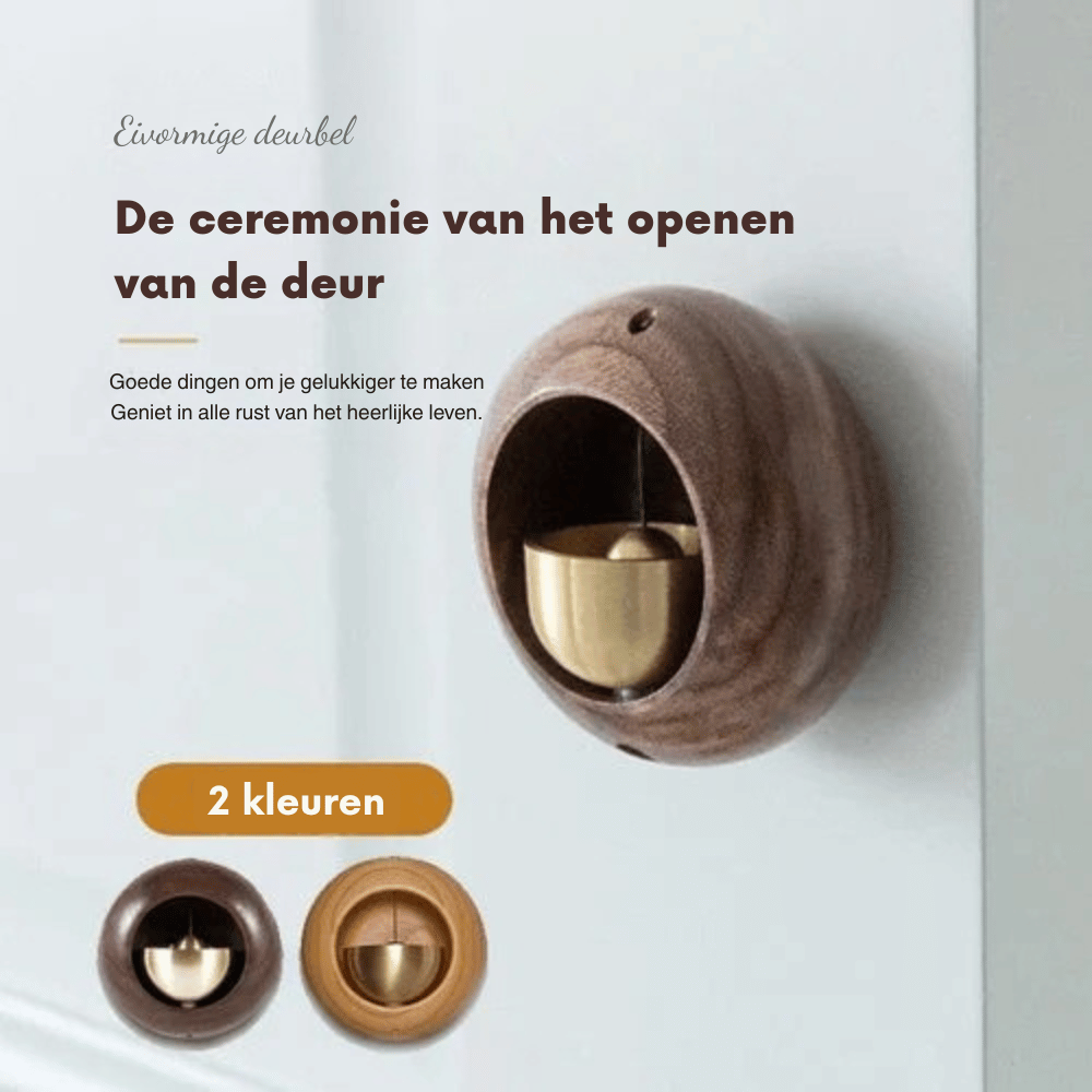 HarmoniKlang — Houten Deurbel | 1+1 GRATIS