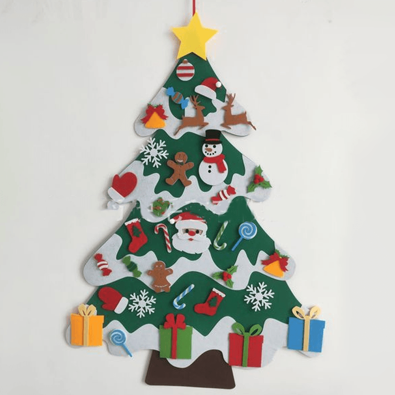 NIEUWE VERBETERDE DIY vilten kerstboom, een geweldig cadeau voor kinderen