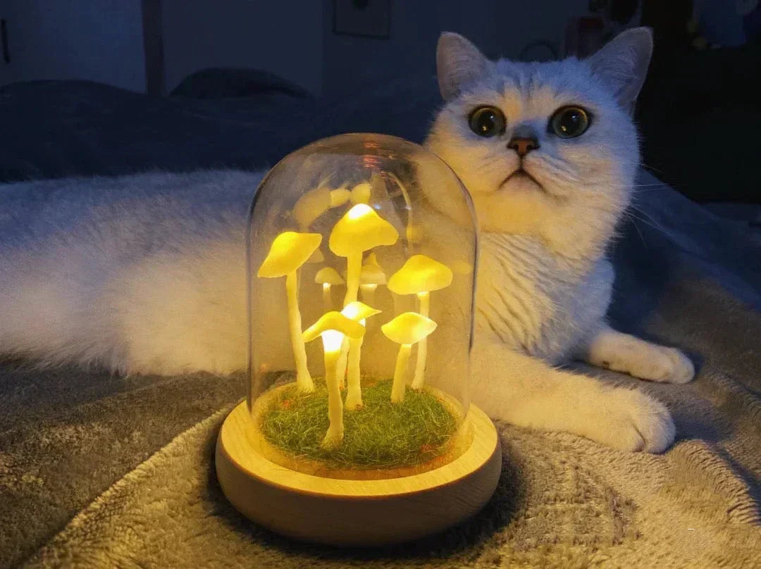 Betoverende DIY paddestoellamp voor thuisdecoratie