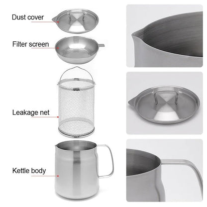 2-in-1 roestvrijstalen 304 multifunctionele oliezeefpot