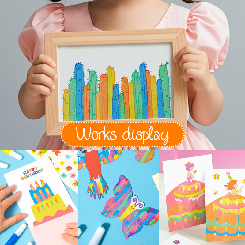 Rainbow Scratch Painting - Creativiteit bevorderen met leuke en kleurrijke kaarten