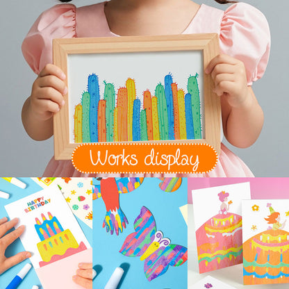 Rainbow Scratch Painting - Creativiteit bevorderen met leuke en kleurrijke kaarten