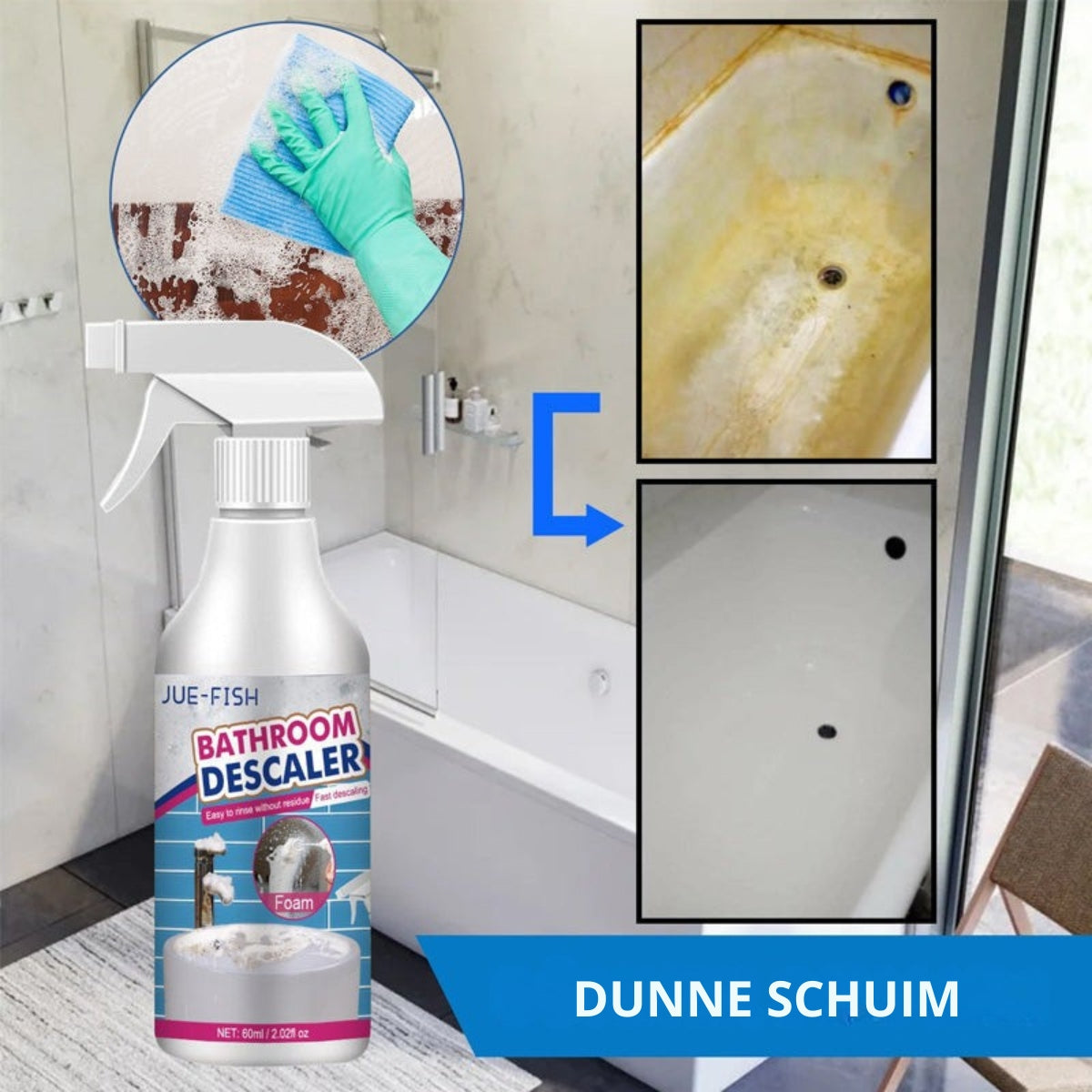 ShineBlast™ – Krachtige Badkamerreiniger voor Snel Resultaat | 1+1 GRATIS