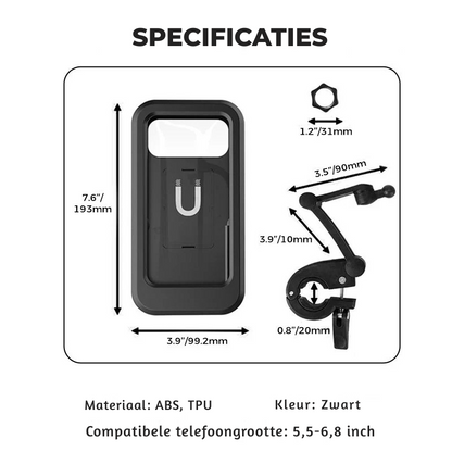 AquaGrip™ – Waterdichte Telefoonhouder Fiets | 50% KORTING