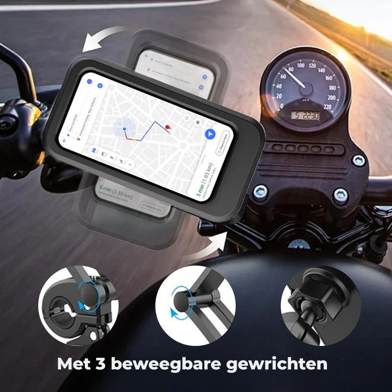 AquaGrip™ – Waterdichte Telefoonhouder Fiets | 50% KORTING