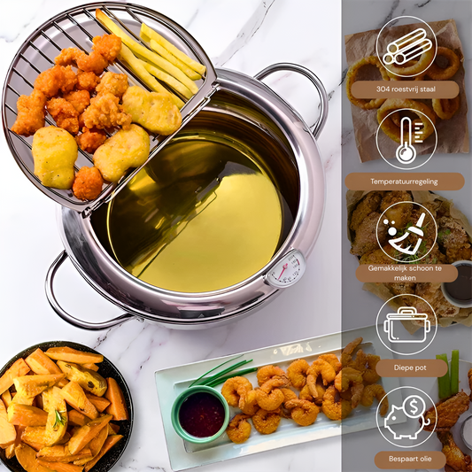 CrispPan – Perfect knapperig frituren | 50% KORTING