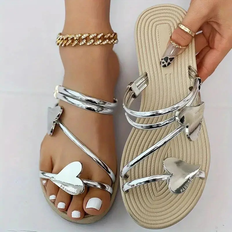 DonnaBella™ – Elegante Hartvormige Slippers voor Zomerse Stijl | 50% KORTING