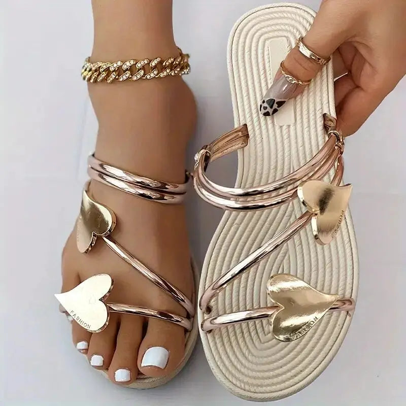 DonnaBella™ – Elegante Hartvormige Slippers voor Zomerse Stijl | 50% KORTING